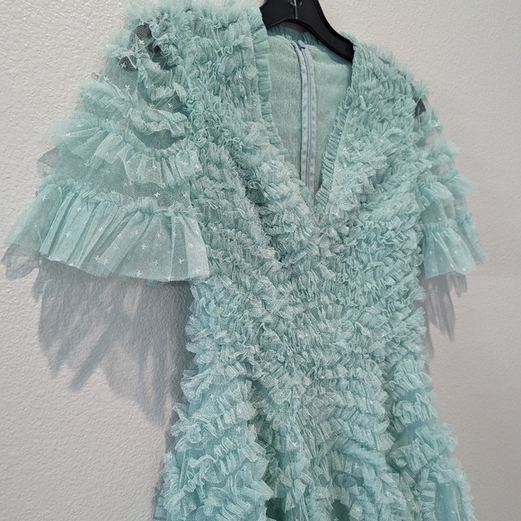 Needle & Thread Verity Ruffle V-Neck Mini dress - Picture 6 of 7